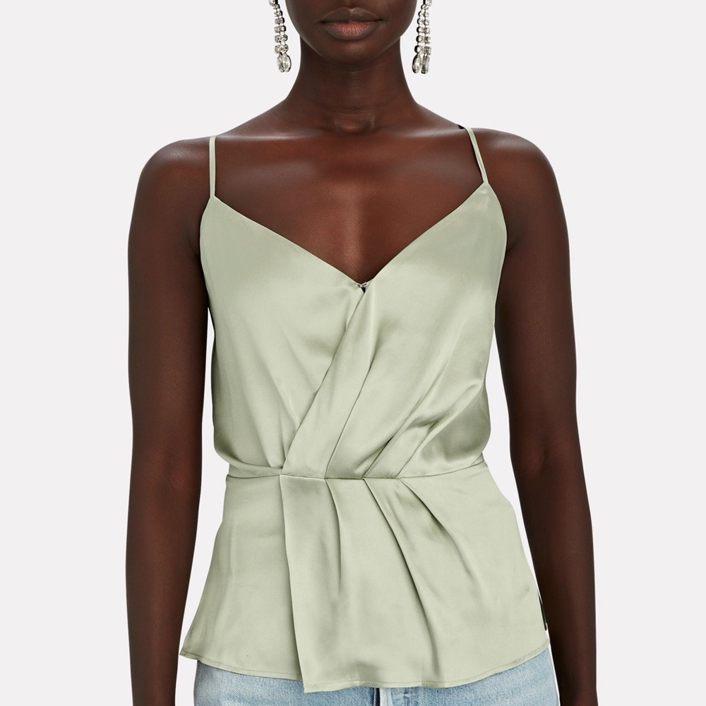 NWT L’AGENCE Chiara Silk Wrap Top